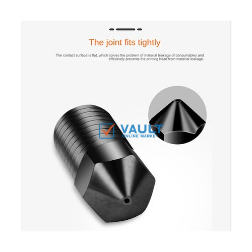 5pcs 3d Printer Part Extruder Nozzle High Hardness Hardened Steel Metal High Temperature Nozzle For Ankermake 3d Printer