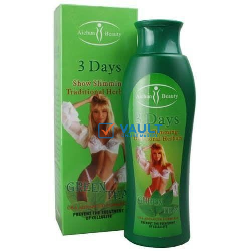 Aichun Beauty Show Slimming Traditional Herbals Cellulite Treatment Hot Cream 200ml - Green