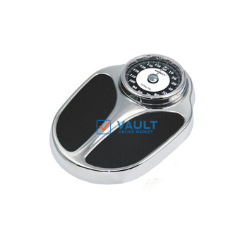 Kinlee Personal Health Body Weight Bathroom & Mechanical Weighing Scale, Black.