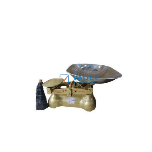 Mechanical Balance Weighing Scale, 6 Stones Gold Mechanical Balance Weighing Scale, 6 Stones Shop Weighing Scale - Gold