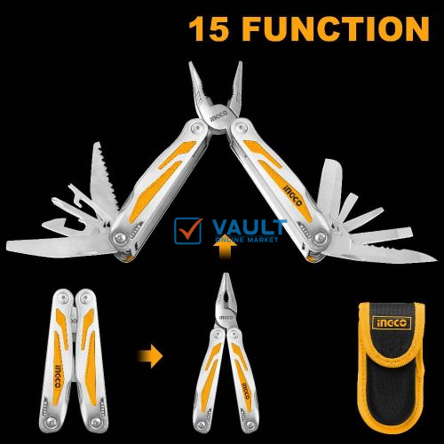 INGCO Foldable Multi-function Tool - Orange / Silver