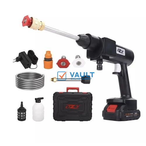 Jet Car Washing High Pressure Water Gun - Black