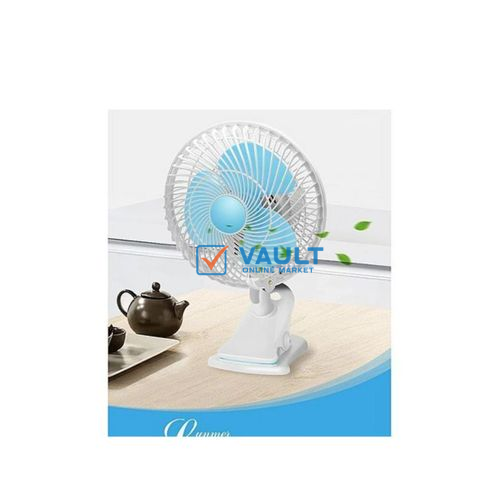 Electric Mini Table Fan - White