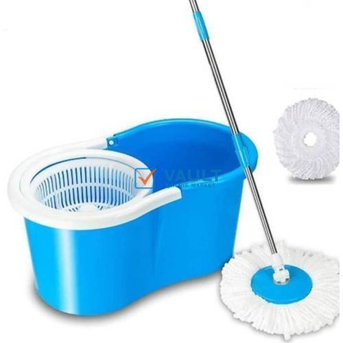360 Spin Magic Mop With Bucket - Blue