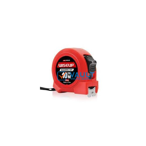 WISEUP Steel Measuring Tape Measure - Red