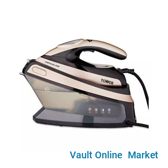 Tower Ceraglide 2400W 1.5L Gen Steam Station, Vertical, Steam Iron- Multicolor