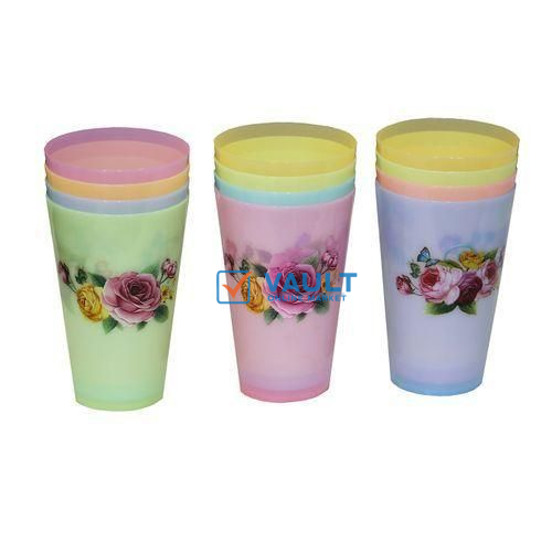 6 Pc Plastic kid's Glasses -multi color