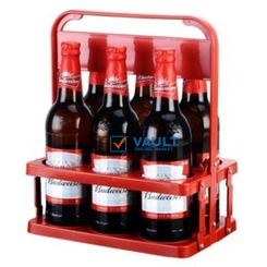 Plastic Foldable 6 Bottles holder Basket Rack,
