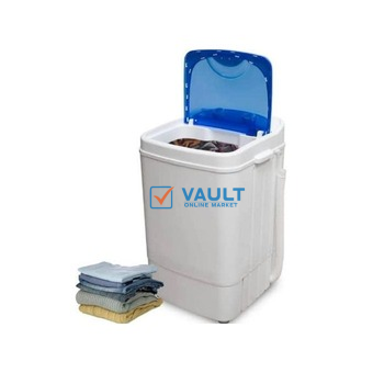 8 Kg Laundry Automatic Baby And Shoe Portable Top Load Single Tub Mini Washing Machine With Spin Dryer Basket-Multicolor