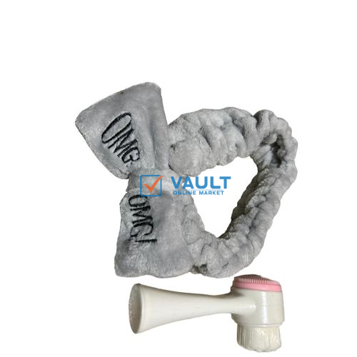 Unique Affordable Purple in color Headband with Face scrubbing Brush Ideal Birthday valentines gift