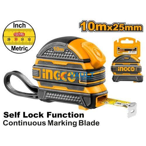 INGCO Steel Measuring Tape - Orange