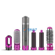 5 In1 Professional Hair Dryer Brush Automatic Curling Iron Hair Straightener Comb Hair Styling Tools Blow Dryer - Multi-colours