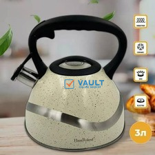 3 Litre Stove Top Whistling Kettle Stainless Steel