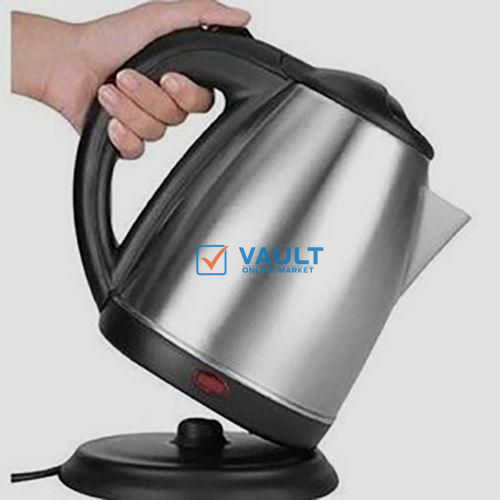 Electric Kettle Fast Boiling Percolator, 2 Liters - Silver, Black