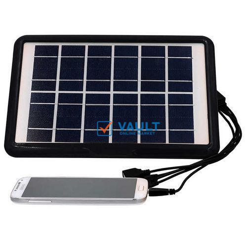 High Quality Solar Pannel 6W 6V - Black..