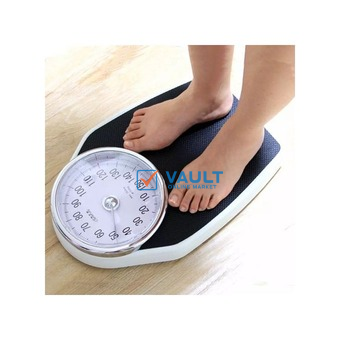 Kinlee Personal Body Weight Bathroom & Mechanical Weighing Scale, Black.