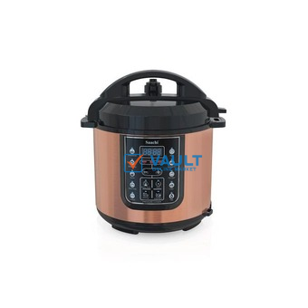 Saachi 14 In 1 Multi Function 6L Electric Pressure Cooker Rice Cooker Steamer - Brown.