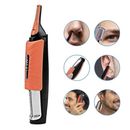 2 in1 Electric Hair Clipper, Beard, Eyebrow, Body, Facial Hair Trimmer -Orange.