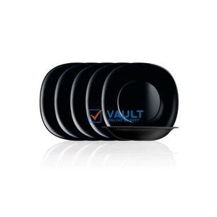 Luminarc 6 Pieces Of Luminarc Deep Soup Plates Bowls, Black.