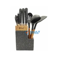 Bass 11 Piece Stainless Steel Modern Knife Set
