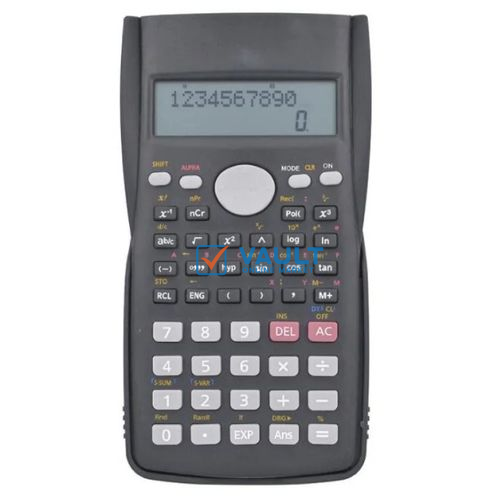 Super Scientific Calculator -Grey, Black