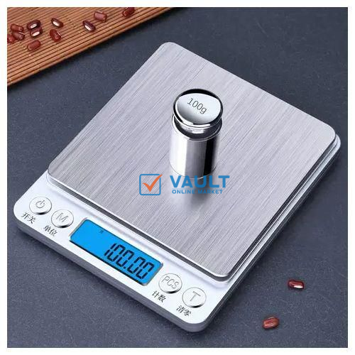0.1 Up To 500Grams Portable Digital Scale-Silver