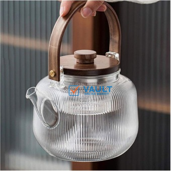 900ml Kettle for Stove, Clear Kettle Decorate, Gas Kettle, High and Low Temperature Resistant, Borosilicate Glass, Teapot with Anti-Scald Handle, Kitchen Supplies, Tea Maker, Heat Resistant, Teapots W