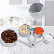 4Pcs Measuring Cups Set Stainless Steel