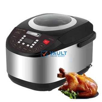 Digiwave 5 Litre Smart Intelligent Digital Display Rice Cooker With Induction Heating And Ceramic Soup Cooking BowlPot 7 Cooking Functions Pressure Cooker 4 Functions Multicuisine LED Display- Multico