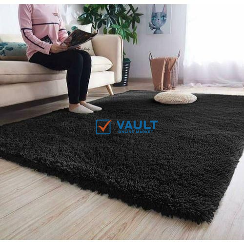 Fluffy carpets, Rugs, Black