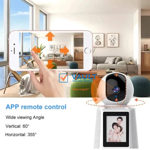V380 Video Conference Feature Screen IP Wifi Baby Camera Home Camera- White,