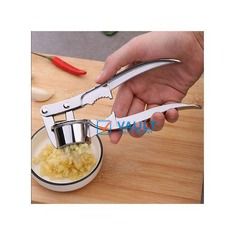 Stainless Steel Garlic Press - Silver