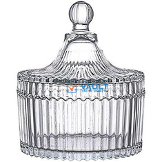 Glass Sugar Spices Cookies Bowl For Storage - Clear