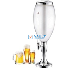 3L Beer Tower Dispenser, Tabletop Beer Tower with LED Lights,Tap And Removable Freeze Ice Tube