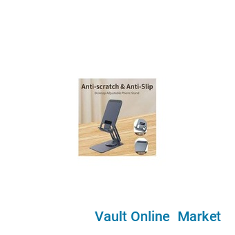 Jmary MK-60 Rotating Stable And Antiskid Wide Compatibility Foldable Desktop Holder For Mobile And Tablet- Multicolor