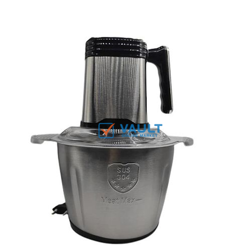 3.5L Stainless Steel Meat Grinder Chopper Multi-Function Food Processor- Blue