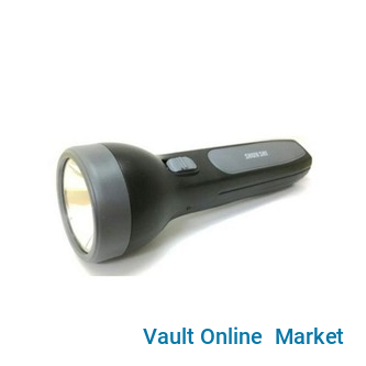 3W High Quality Super Bright LED Rechargeable Torch Light-Black