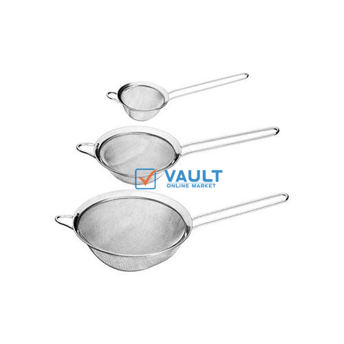 Small Set Of 3 Sievers - Silver