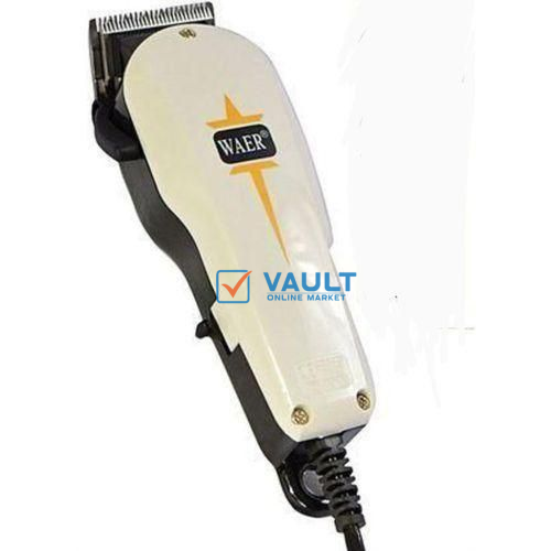 Waer Hair Clipper Shaving Machine Super Taper Salon Hair Trimmer - White/Black
