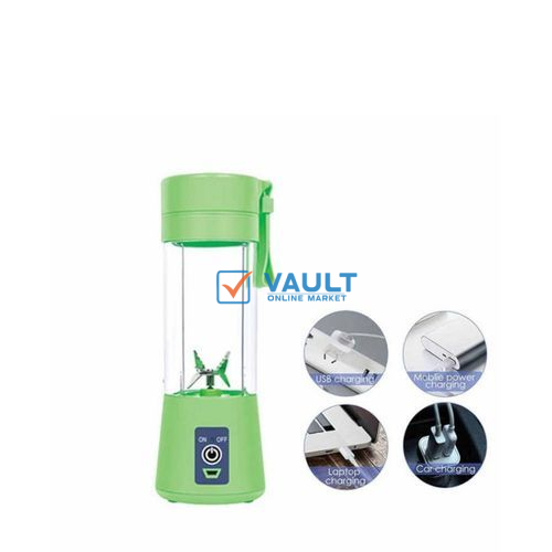 Rechargeable Portable Mini Blender 380ml Personal Smoothie Maker Jucier Cup USB Handheld Fruit Mixer Machine For Home Office Sports - Blue,Pink