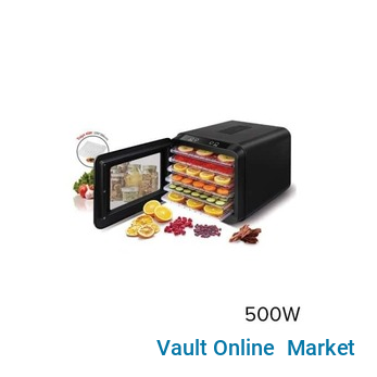 Sonifer 6 Layer Fruits Food Dehydrator Dryer - Black