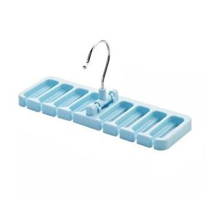 Multi-function Storage Rack Tie Belt Organizer Hanger, Blue.