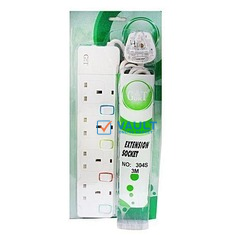 G & T Quality 13A 4-Way Extension - White