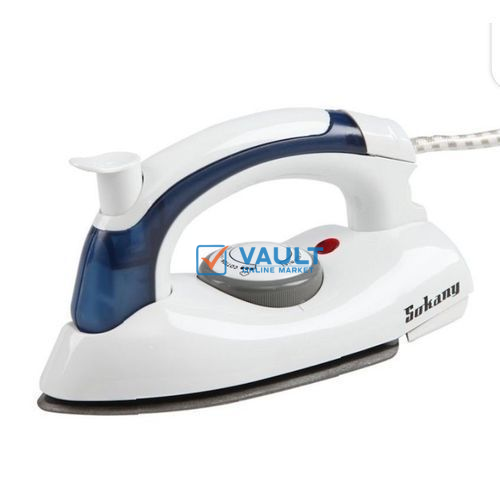 Sokany Portable Mini Travel Steam Iron Foldable - White