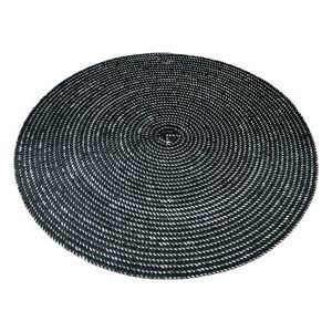 6 Pc Round Decorative Placemats Table Mats- Black &White.