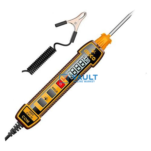 INGCO Digital Automotive Circuit Tester Regulator - Yellow