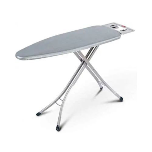 Foldable Ironing Board With Aluminum Stands-Grey 43 by 13 Inches