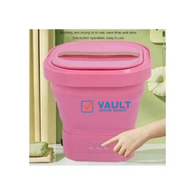 Mini Folding Washing Machine Silicone Foldable Washer Dryer Rechargeable Portable Mini Underwear Washing Machine for Travel Camping Apartment