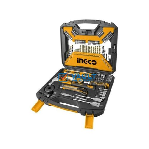 INGCO 120 Pcs Accessories Set HKTAC011201 – Orange, Silver