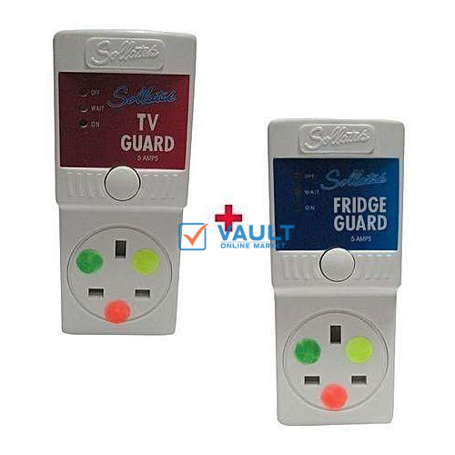 Sollatek Bundle Of Sollatek TV Guard 13Amps & Fridge Guard 13Amps - White